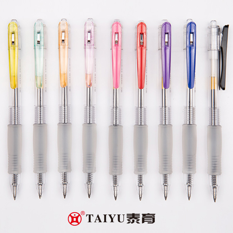 Gumamit ang Mag-aaral ng Pressing Gel Pen na May Grip At Pen Holder Para sa Kumportableng Pagsulat ng Gel Pen 988