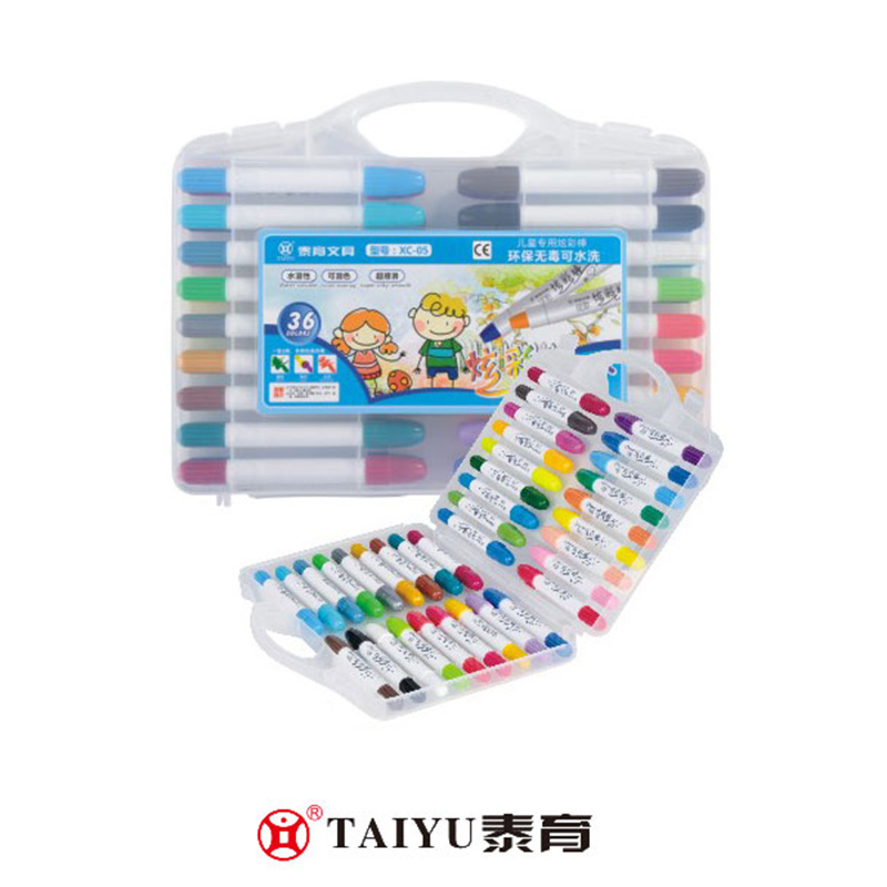 Gumagamit ang mga Mag-aaral ng Mga Krayola 36 na Kulay Sa Pp Box Buong Kulay Maaaring I-customize Kulay Crayon-XC 05