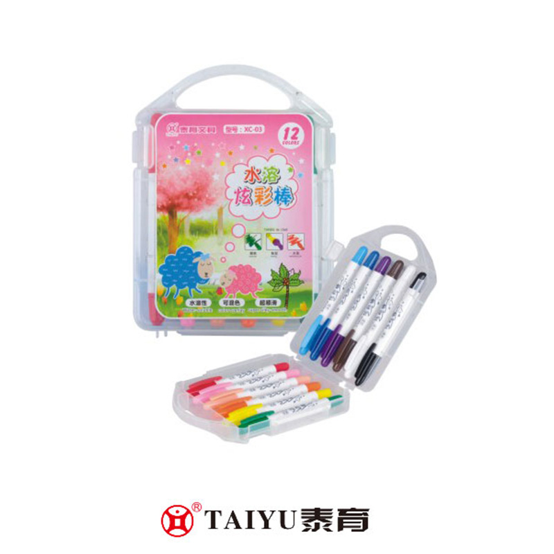 Gumagamit ang mga Mag-aaral ng Crayon 12 Colors Sa Pp Box Smooth Costomized Color Crayon-XC 03