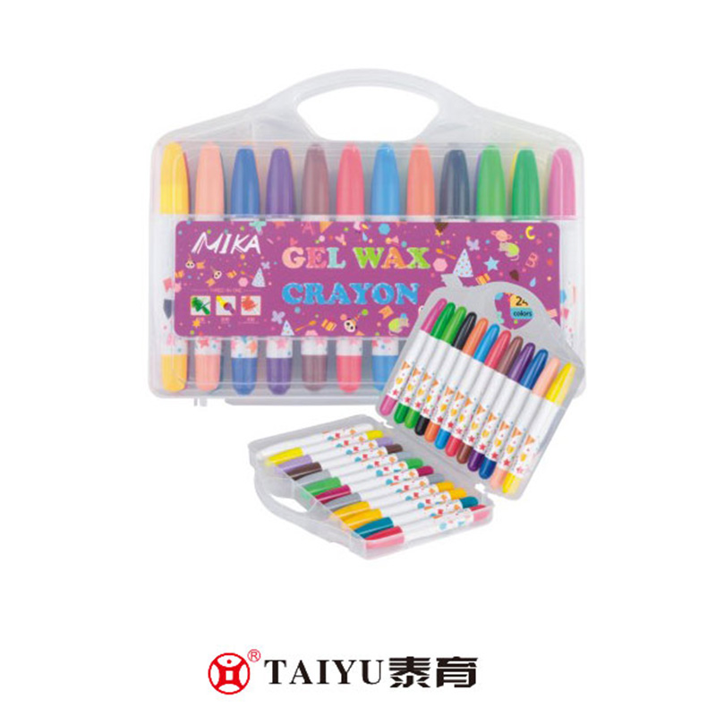 Gumagamit ang mga Mag-aaral ng Crayon 24 Colors Sa Pp Box Smooth Painting Crayon-XC 02