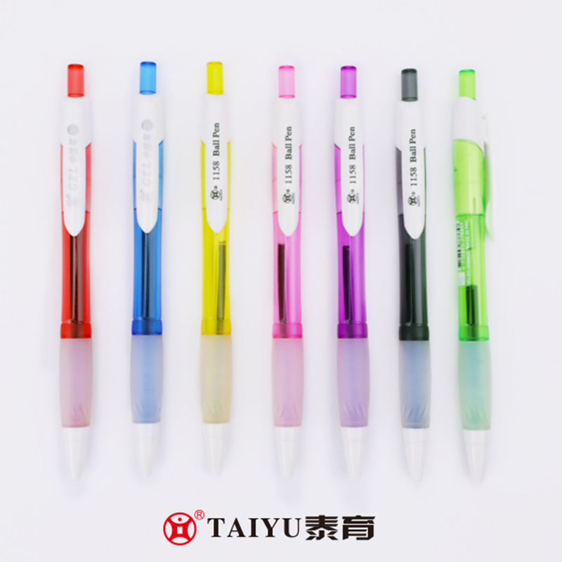 Gumamit ng Opisina ng Roll Ball Pen na May Transparent na Color Pen Holder Roll Ball Pen 1158