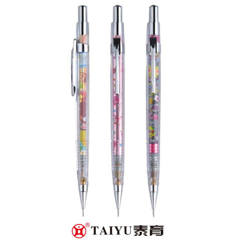 Gumagamit ang mga Mag-aaral ng Mechanical Pencil na May Transparent Pencil Holder At Cartoon Refill Mechanical Pencil 2000C